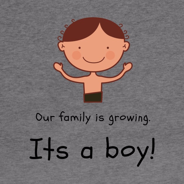 Love this 'Our family is growing. Its a boy' t-shirt! by Valdesigns